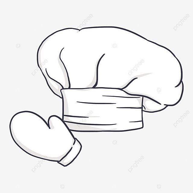 Шапка повара трафарет