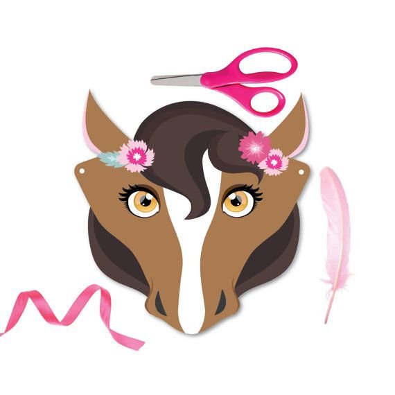 Маска лошадки для детей