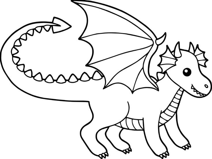 Раскраска дракон