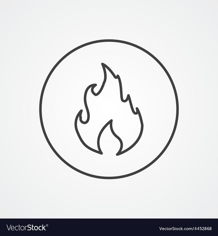 Огонёк тату эскиз