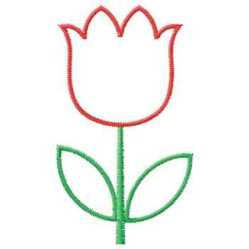Тюльпан контур