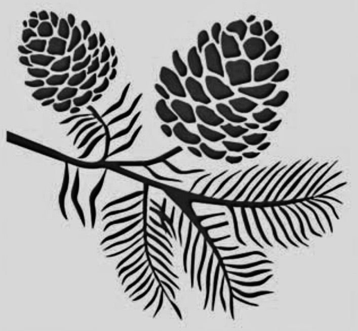 Стилизация шишки