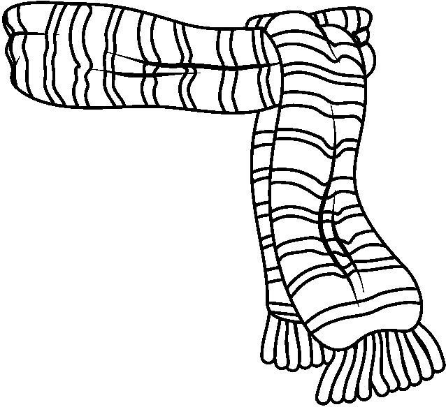 Шарф раскраска для детей