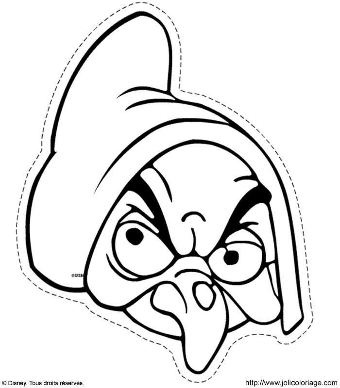 Маска для раскрашивания для детей