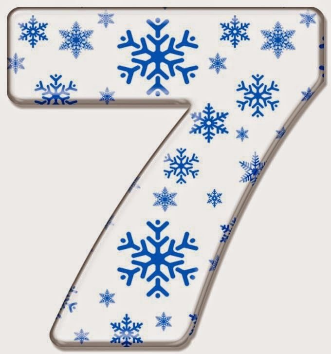 Снежинки с цифрами