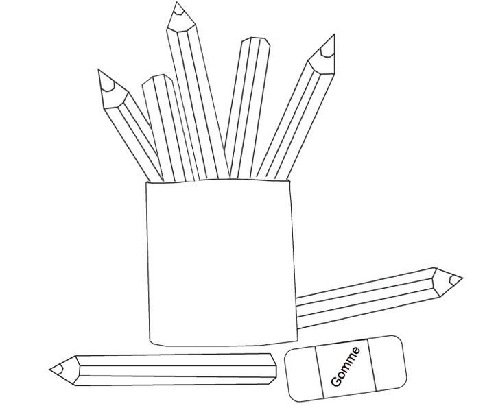 Карандаш трафарет