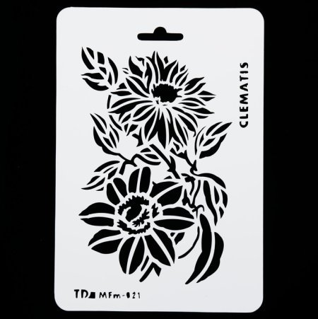 Трафареты цветка гербер