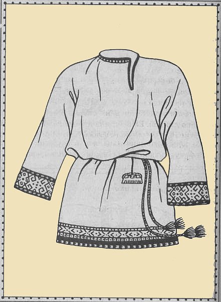 Мужская одежда славян древней Руси