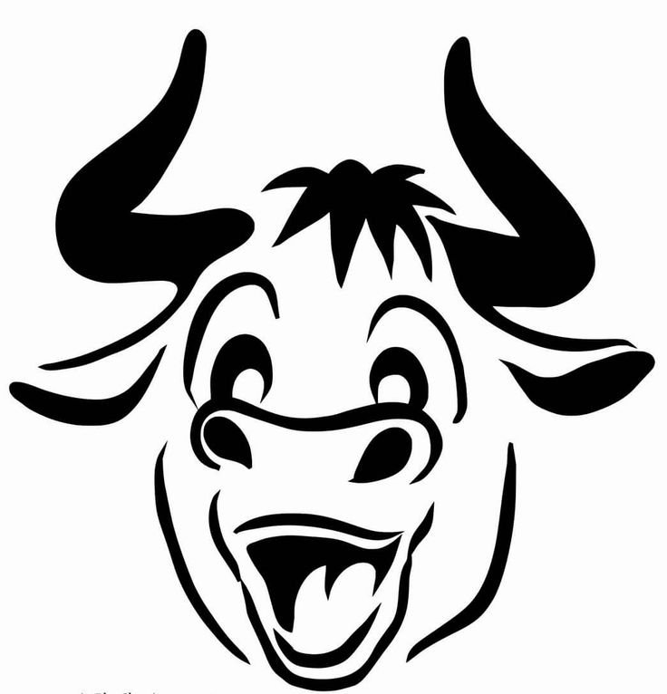 Бык мультяшный