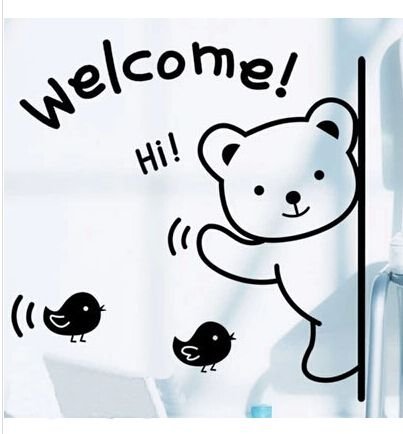 Наклейка на дверь добро пожаловать