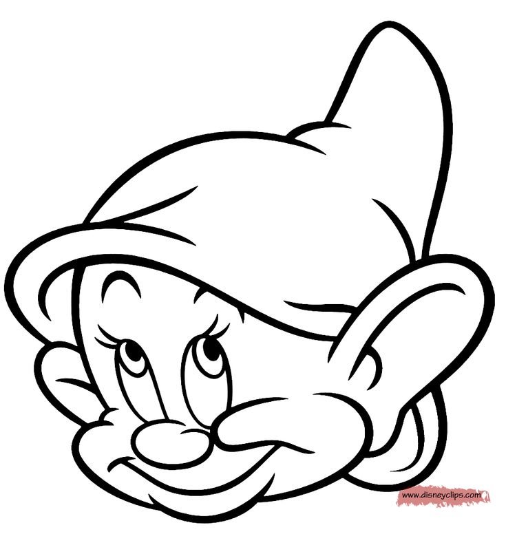 Гномик раскраска для детей