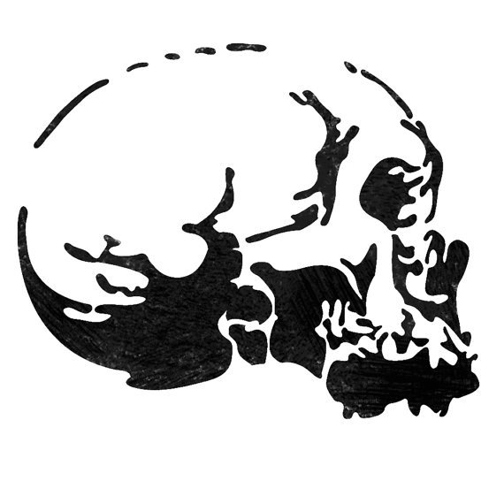 Трафареты черепов для аэрографии