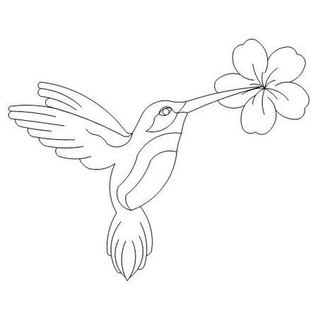 Трафарет птицы