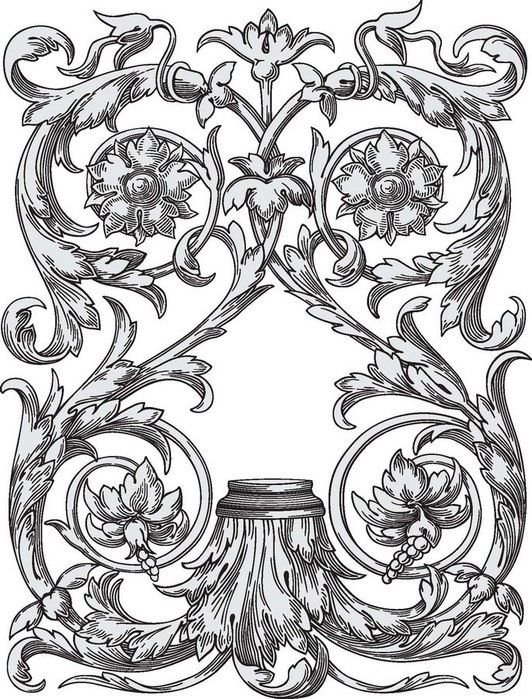 Викторианский фризовый орнамент