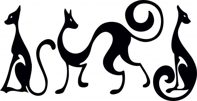 Стилизованная кошка