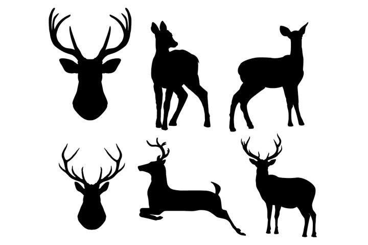 Трафарет "олени"