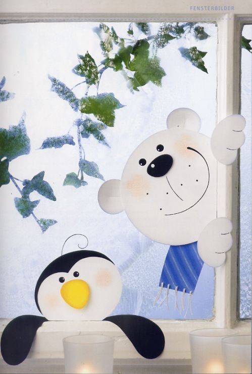 Украшения на окна цветные