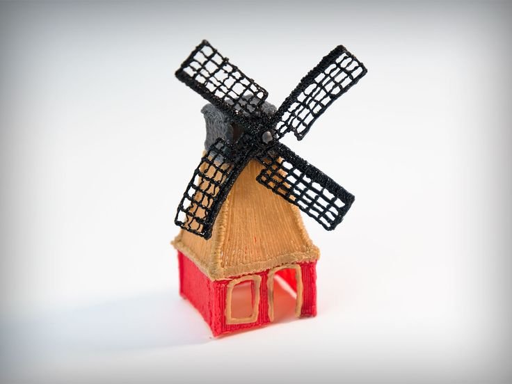 Водяная мельница из 3д ручки