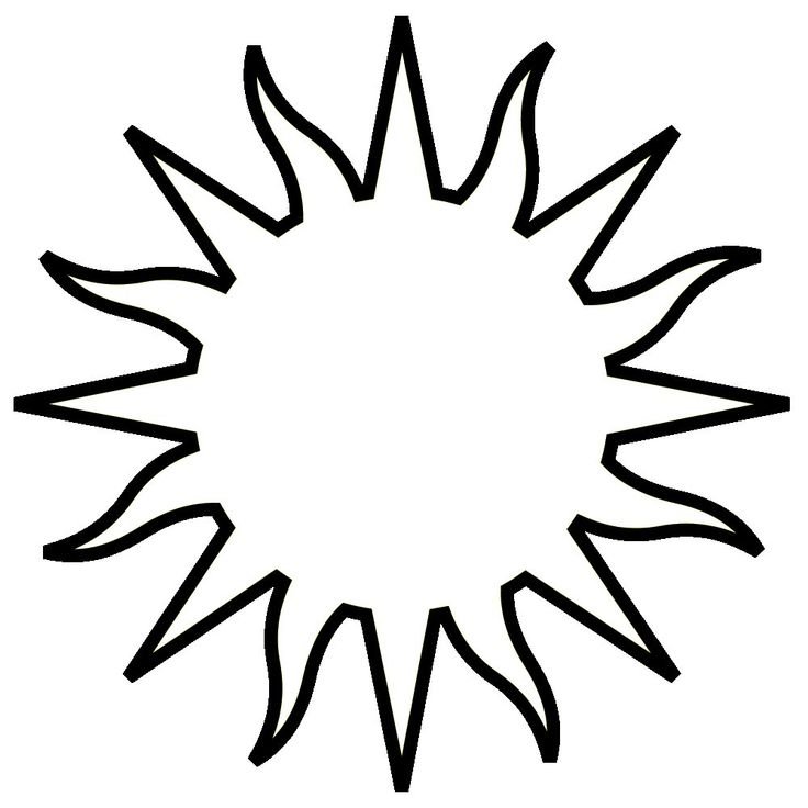 Солнце контур