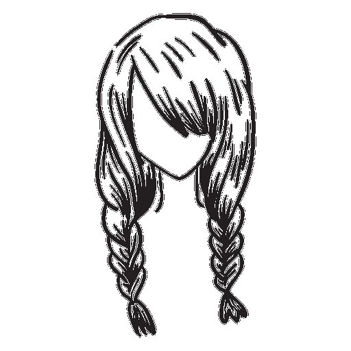 Волосы аниме для срисовки