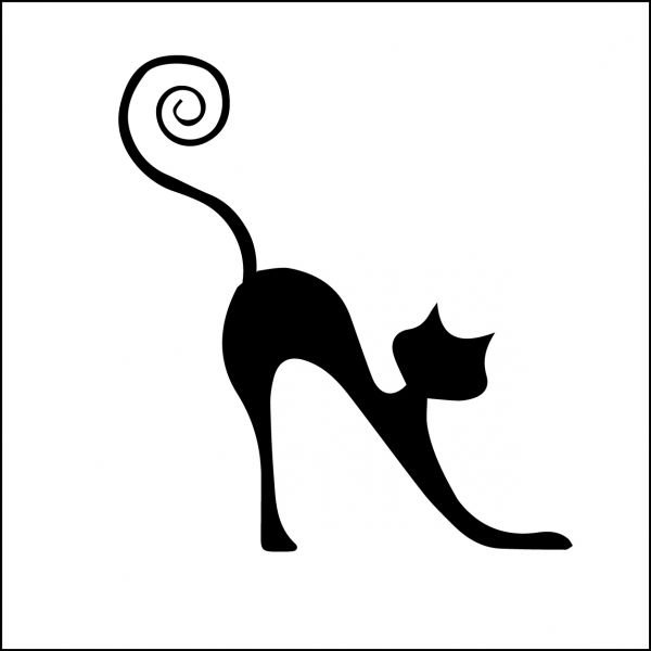 Трафарет кошки