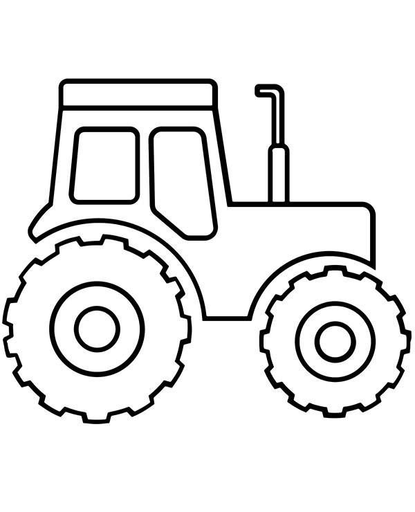 Раскраска трактор ЮМЗ-6