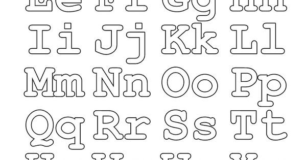 Английские буквы для распечатывания