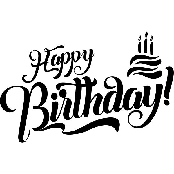 Happy Birthday надпись