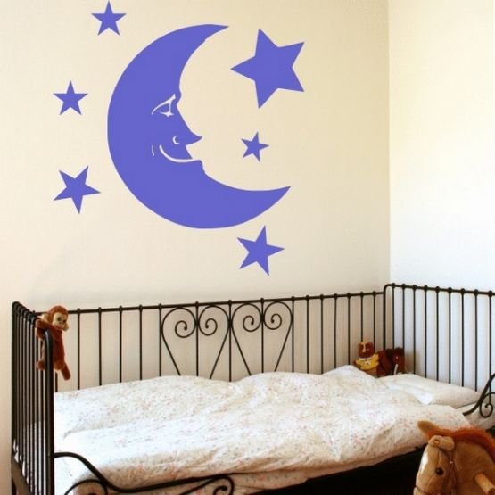 Луна наклейка