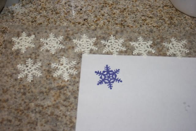 Шоколадные снежинки