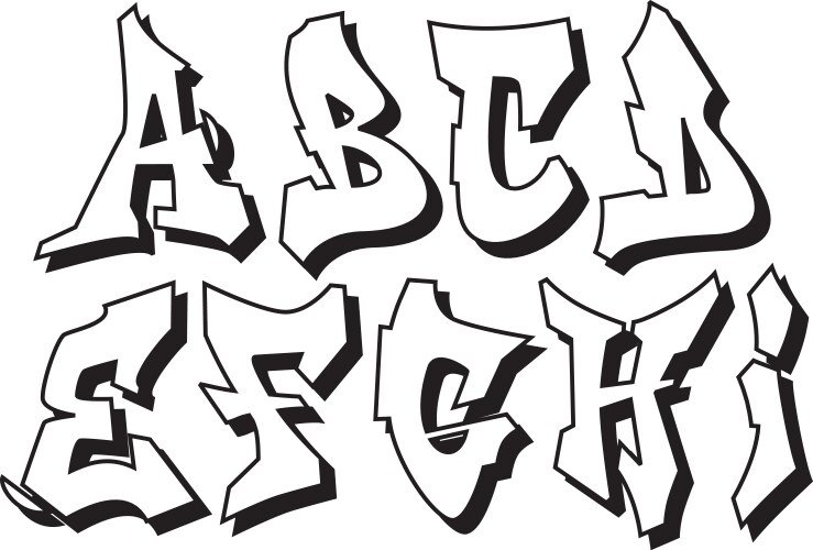 Стили граффити алфавит