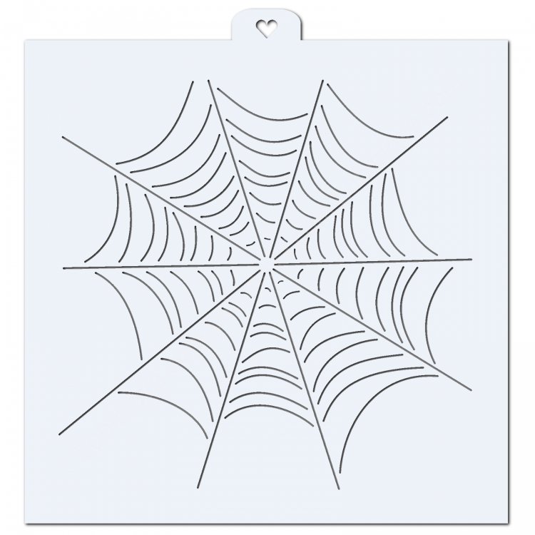 Трафарет паутины для торта своими