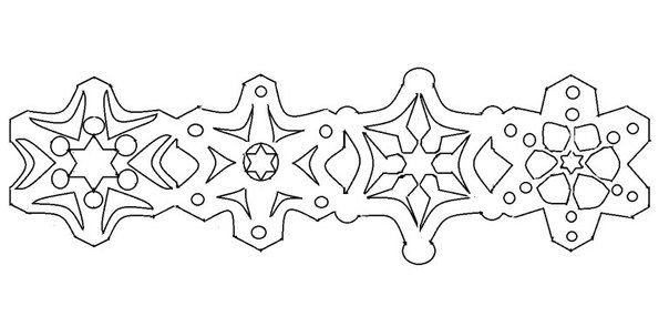 Гирлянда трафарет