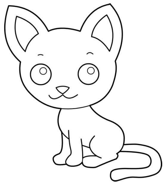 Котенок. Раскраска