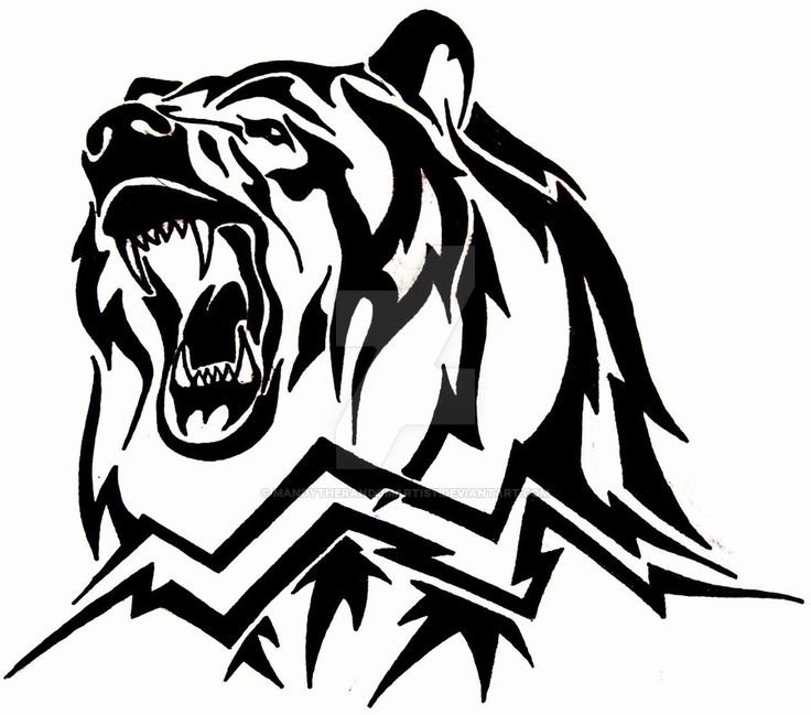 Медведь эскиз