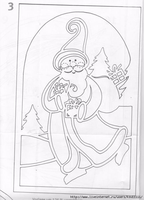 Новогодний витраж