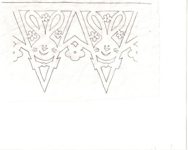 Вытынанки на новый год флажки