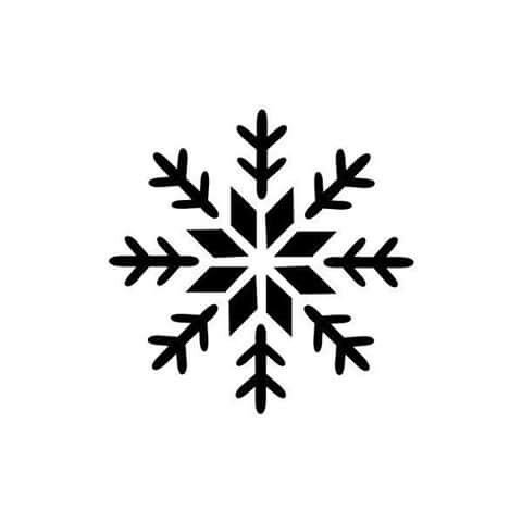 Трафарет снежинки на окно для искусственного снега