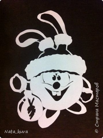 Смешарики на окно на новый год