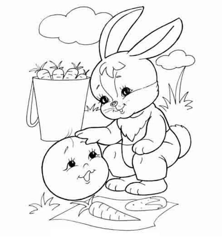 Колобок рисунок