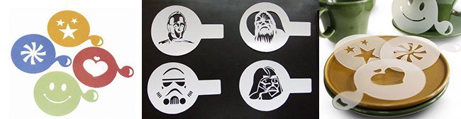 Трафарет для кофе животные