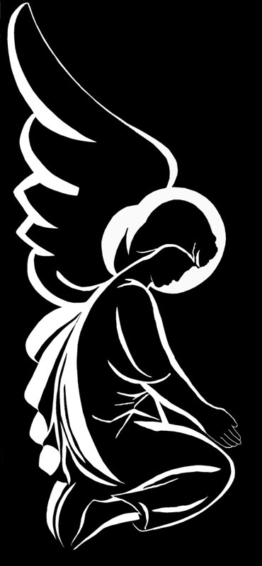 Ангел гравировка