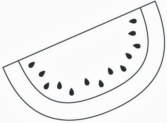 Аппликация арбузик