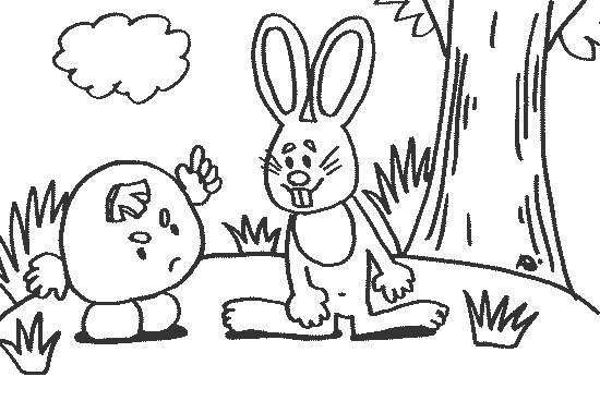 Рисунок колодок с зайцем