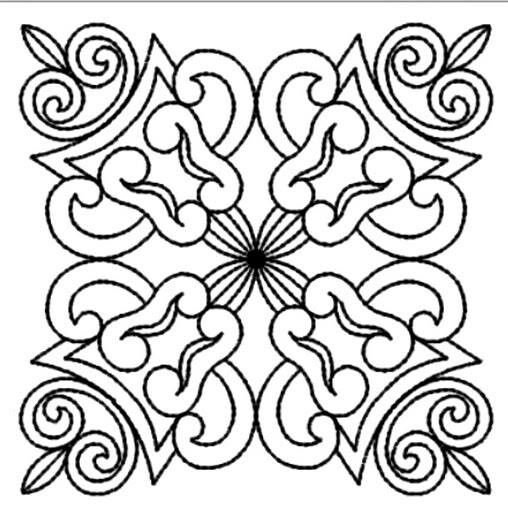 Орнамент в квадрате для детей