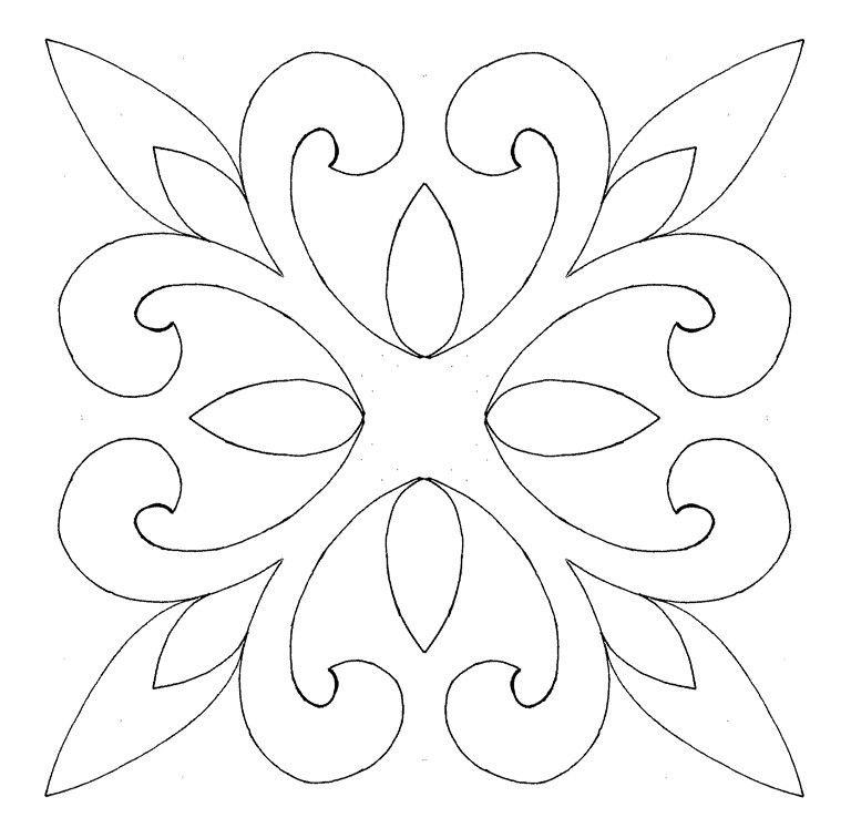 Орнамент трафарет