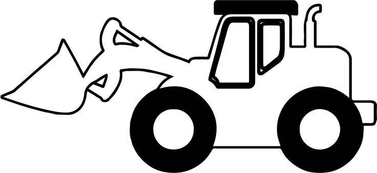 Раскраска трактор