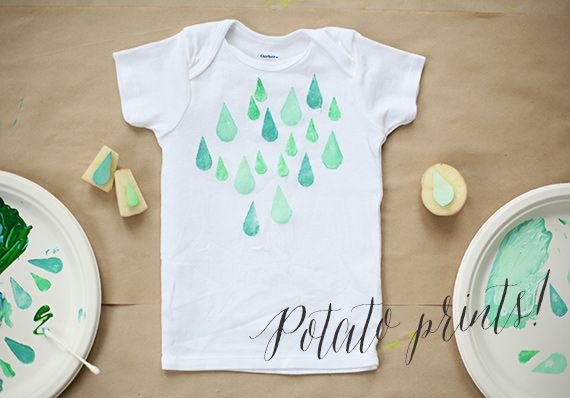 Роспись футболки по трафарету