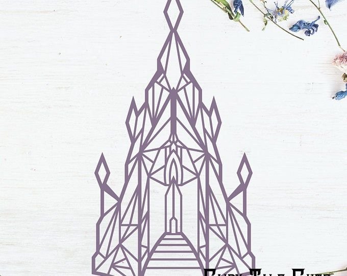 Ледяной дворец Эльзы вектор