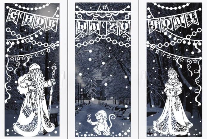 Украшения на окна КАРТОНКИНО